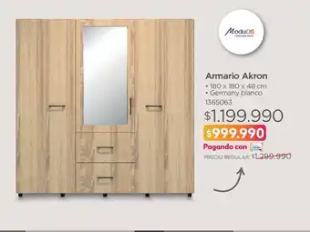 Easy Armario akron • 180 x 180 x 48 cm oferta