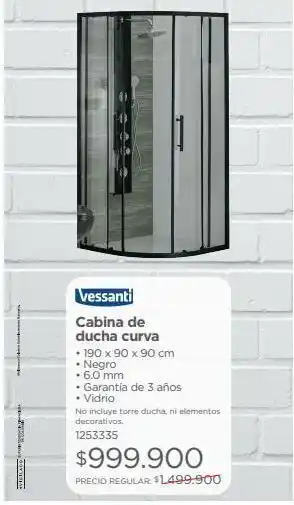 Easy Cabina de ducha curva vessanti oferta