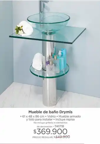 Mueble de baño drymis • 61 x 48 x 86 cm