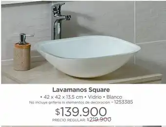 Easy Lavamanos square oferta