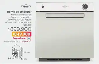 Easy Haceb horno de empotrar oferta