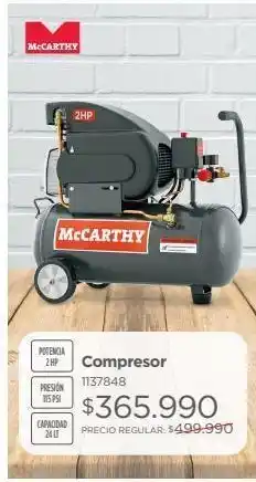 Easy Compresor mccarthy oferta