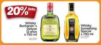 Surtimax Whisky Buchanan's Deluxe 12 años x 750 ml / Whisky Something Special x 750 ml oferta