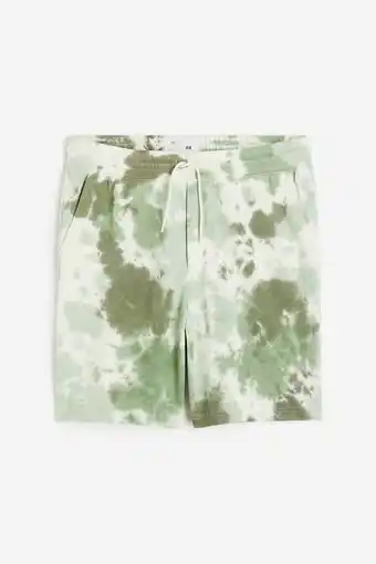 Shorts relaxed fit en franela estampada