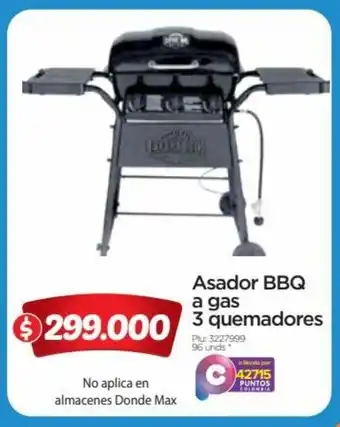 Surtimax Asador BBQ a gas 3 quemadores oferta