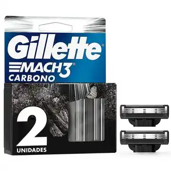 Superdroguería Olímpica Repuestos de la maquina de afeitar gillette mach3 carbono 2 uds oferta