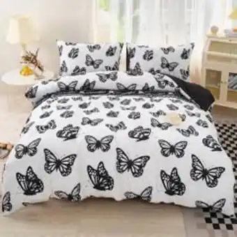 Falabella Edredón + sábana encimera estampada de polialgodón silueta mariposa art my home store oferta