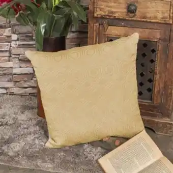 Cojín jacquard atenas caramelo