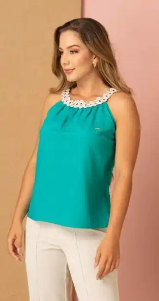 Gino Passcalli Blusa efecto lino oferta