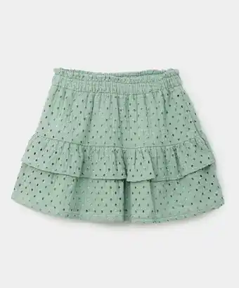 Polito Minifalda para niña en ojalillo color verde oferta