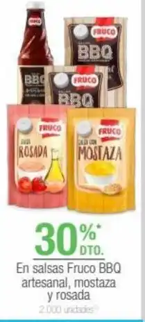 Jumbo En salsas Fruco BBQ artesanal, mostaza y rosada oferta