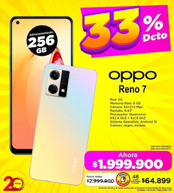 Alkomprar oppo Reno 7 256GB oferta