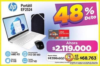 Alkomprar hp Portátil EF2524 oferta