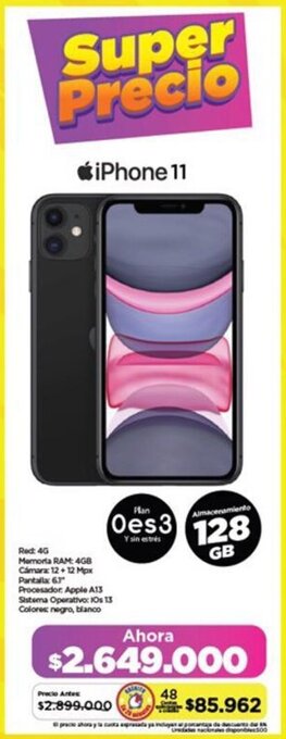 Alkomprar iPhone 11 128GB oferta