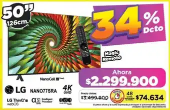 Alkomprar LG NANO77SRA 4K UHD 50" oferta