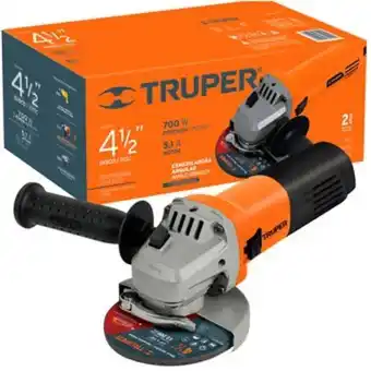 Linio Pulidora angular 4 ½'' profesional de 700w truper oferta