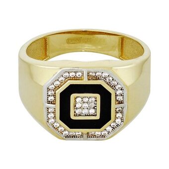 Kevin's Joyeros Anillo en oro amarillo de 18 kilates, con zircones oferta
