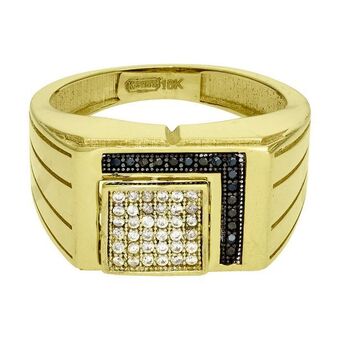 Kevin's Joyeros Anillo en oro amarillo de 18 kilates, con zircones y zircones oferta