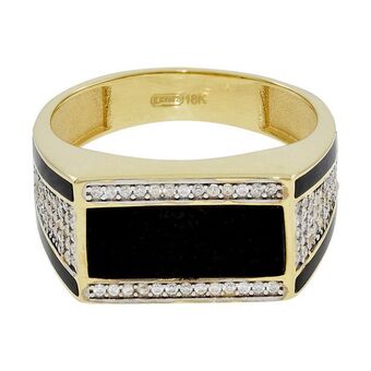 Kevin's Joyeros Anillo en oro amarillo de 18 kilates, con zircones oferta