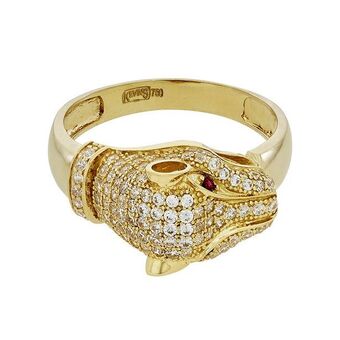 Kevin's Joyeros Anillo en oro amarillo de 18 kilates, con zircones oferta
