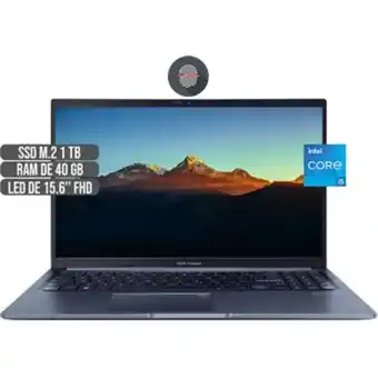 Linio Portatil asus intel core i5-1240p ssd 1tb ram 40gb led fhd 15.6 oferta