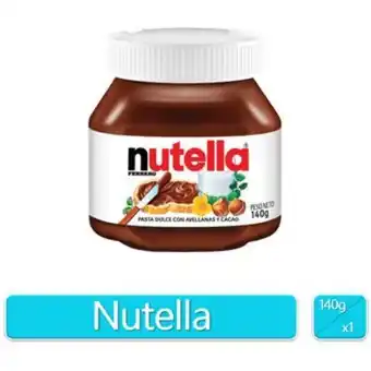 Linio Crema de avellanas nutella tarro x 140gr oferta