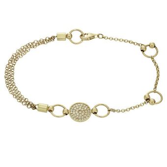 Kevin's Joyeros Pulsera en oro amarillo de 18 kilates, con zircones, 19 cm. de largo, 1.50 mm. de ancho oferta
