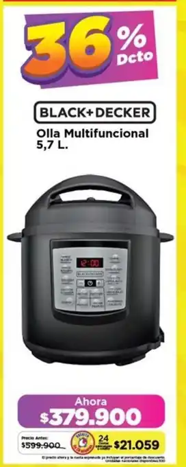 Alkomprar BLACK+DECKER Olla Multifuncional 5,7 L. oferta