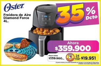 Alkomprar Oster Freidora de Aire Diamond Force 4L oferta
