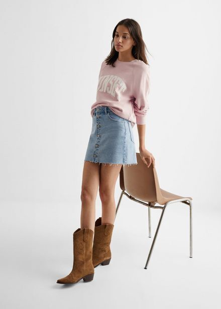 Mango Sudadera oversize algodón oferta