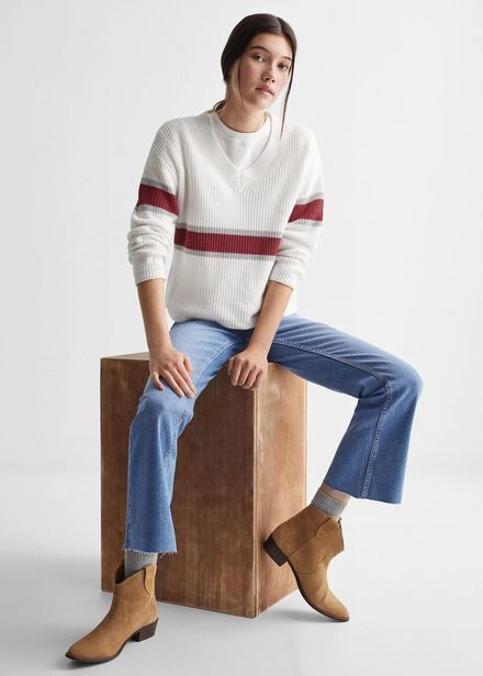 Mango Jersey punto algodón oferta