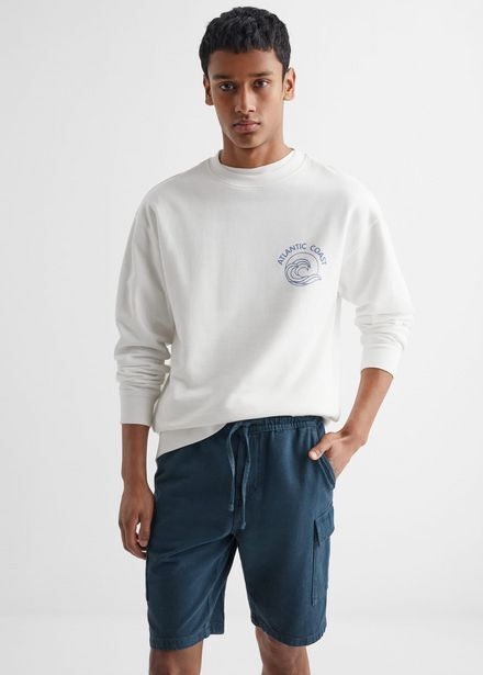 Mango Bermudas algodón cargo oferta