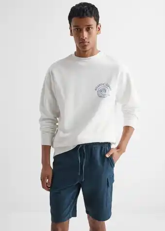 Mango Bermudas algodón cargo oferta