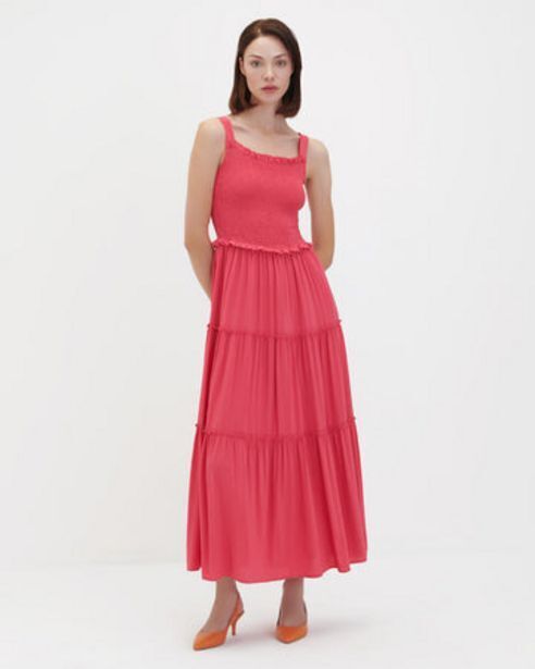 Julio Vestido midi talle enresortado oferta