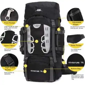 Linio Morral maleta mochila camping 75 litros kbn/ impermeable/ viajes oferta