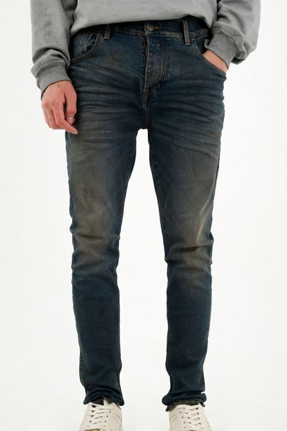 Tennis Jean azul super skinny para hombre oferta