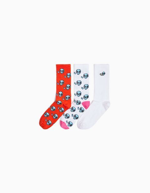 Bershka Set 3 calcetines print oferta