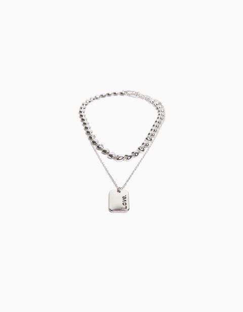 Bershka Set 2 collares corazón oferta