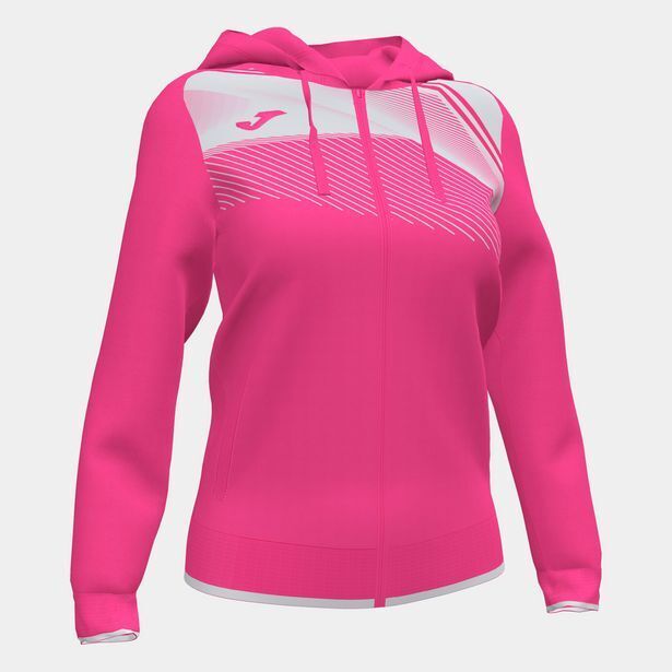 Joma Chaqueta con capucha mujer supernova ii rosa flúor blanco oferta
