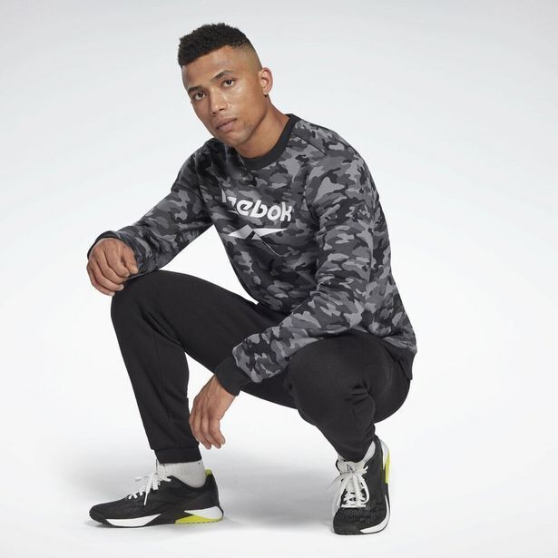 Reebok Buzo reebok identity camo big logo crew hombre oferta