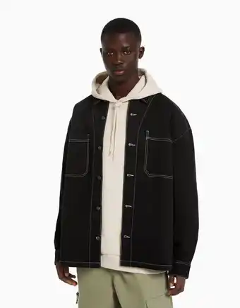 Sobrecamisa con algodón hilo contraste