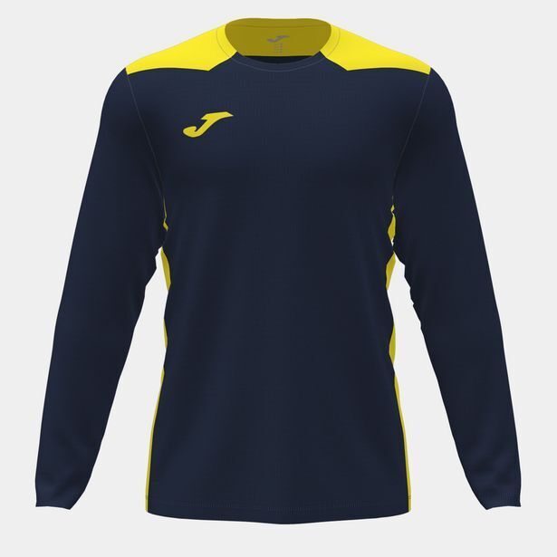 Joma Camiseta manga larga hombre championship vi marino amarillo flúor oferta