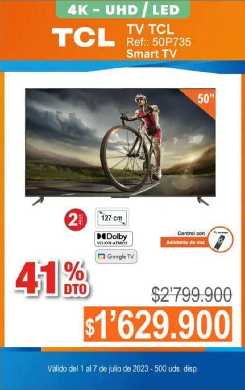 Alkosto TCL Smart TV Ref: 50P735 oferta