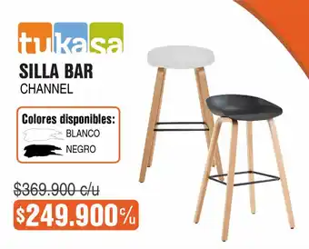 Alkosto tukasa SILLA BAR CHANNEL oferta