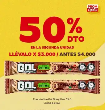 Chocolatina Gol Barquillos 35g