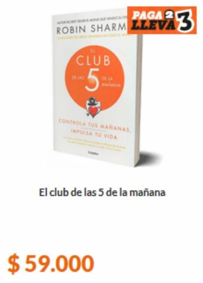 Panamericana El club de las 5 de la mañana oferta