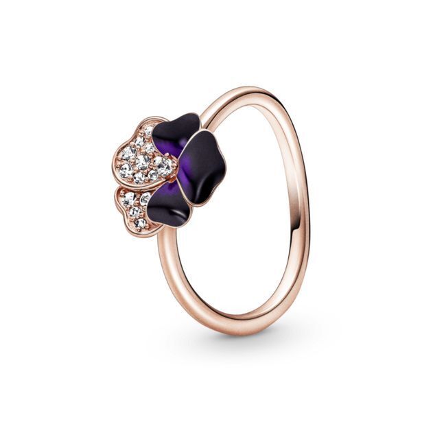 Pandora Anillo pensamiento morado intenso oferta