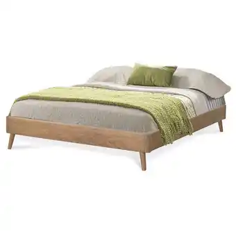 Muebles Jamar Base cama 1.40 lerner natural oferta