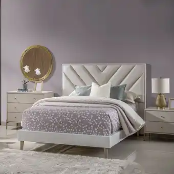 Muebles Jamar Base cama 1.40 lerner blanco perla oferta