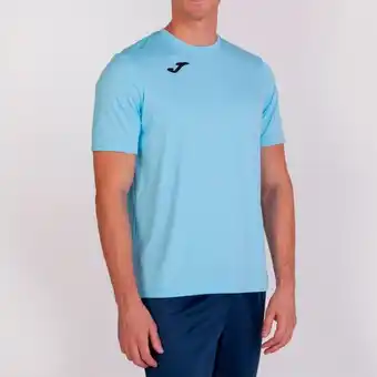 Joma Camiseta manga corta hombre combi celeste oferta
